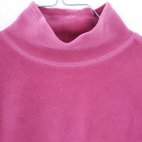 Loft Pink High Neck Fleece Stretch Long Sleeve Small Winter Long Sleeve Top - Picture 5 of 6